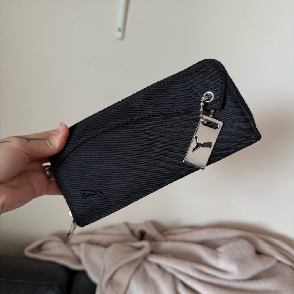 Puma Black Wallet with Silver Details